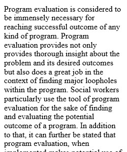 Reflection on a Social Work Program Evaluation